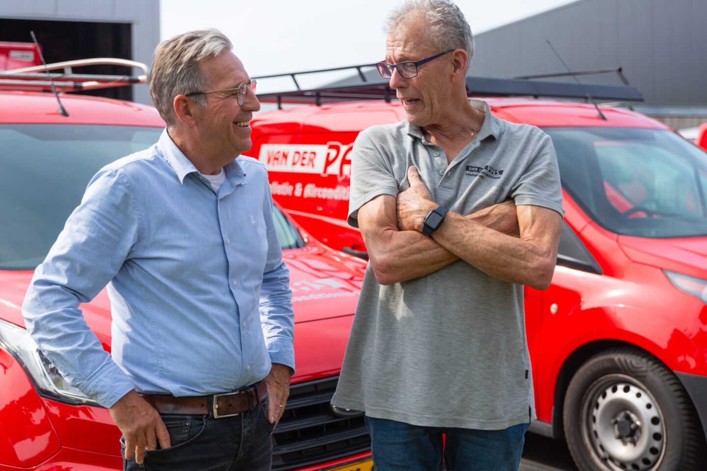 Jan Verhoeven en Frank van der Pas in gesprek